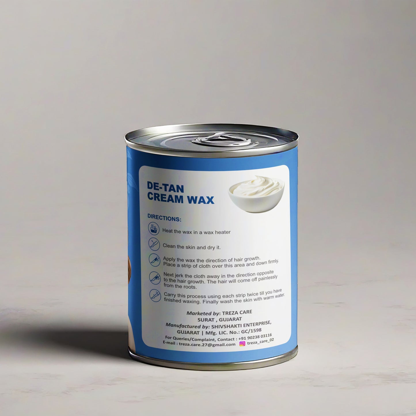 Treza Care De-Tan Cream Wax – 800g