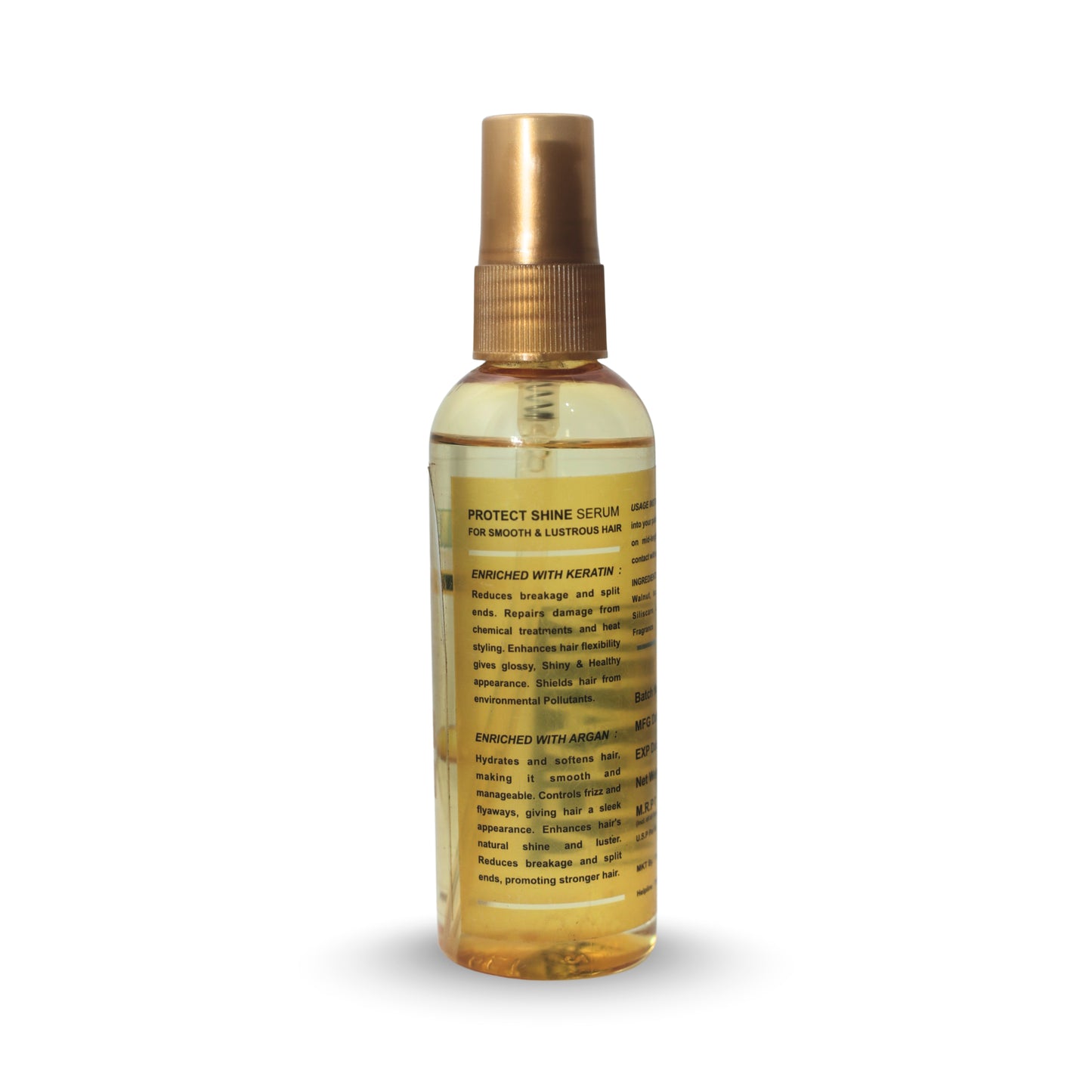Treza Care Hair Serum – Keratin & Argan Oil (Golden) – 100ml