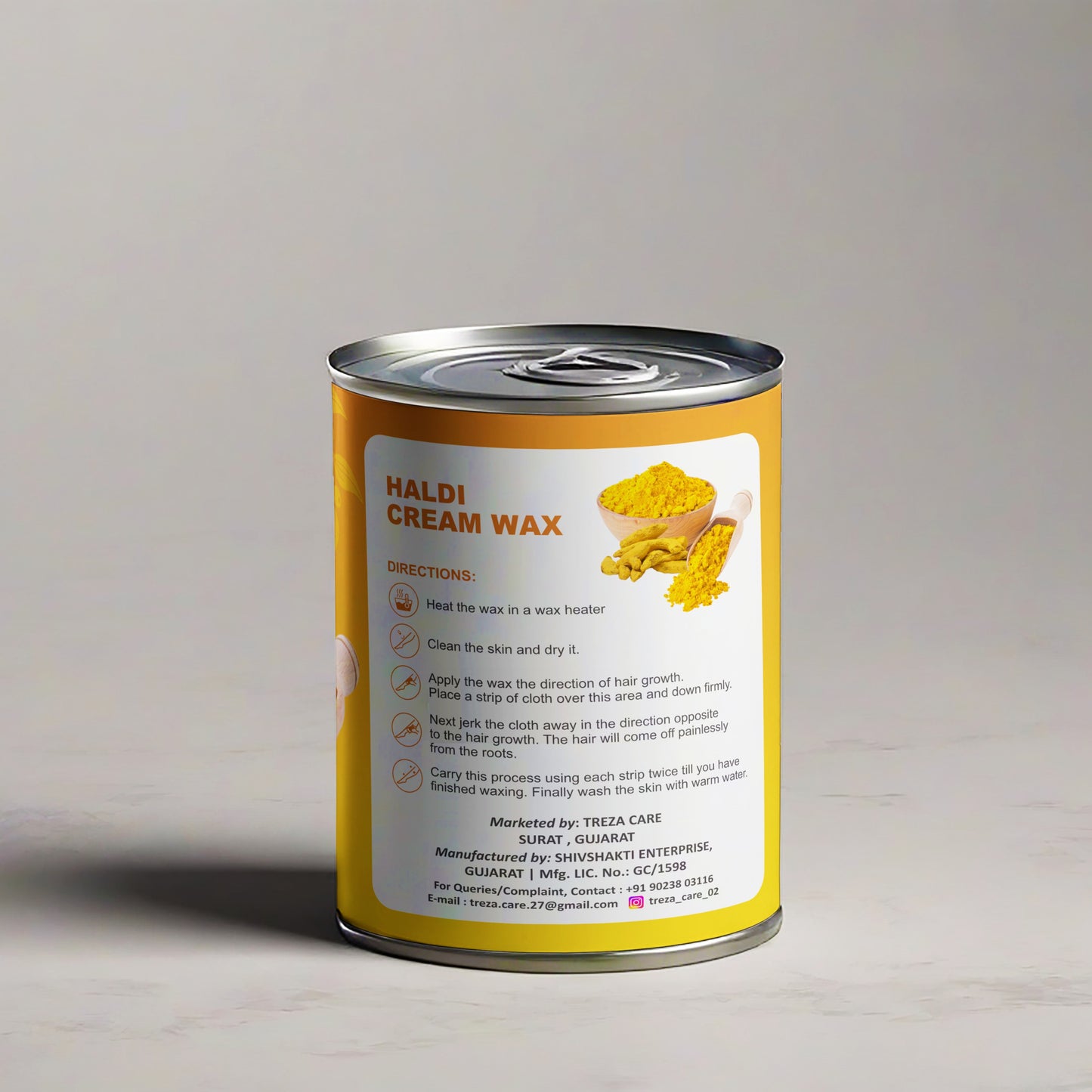 Treza Care Haldi Cream Wax – 800g