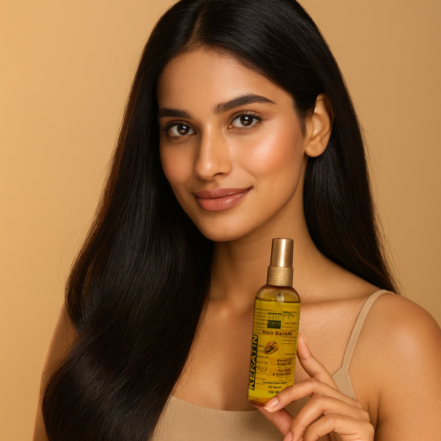 Treza Care Hair Serum – Keratin & Argan Oil (Golden) – 100ml