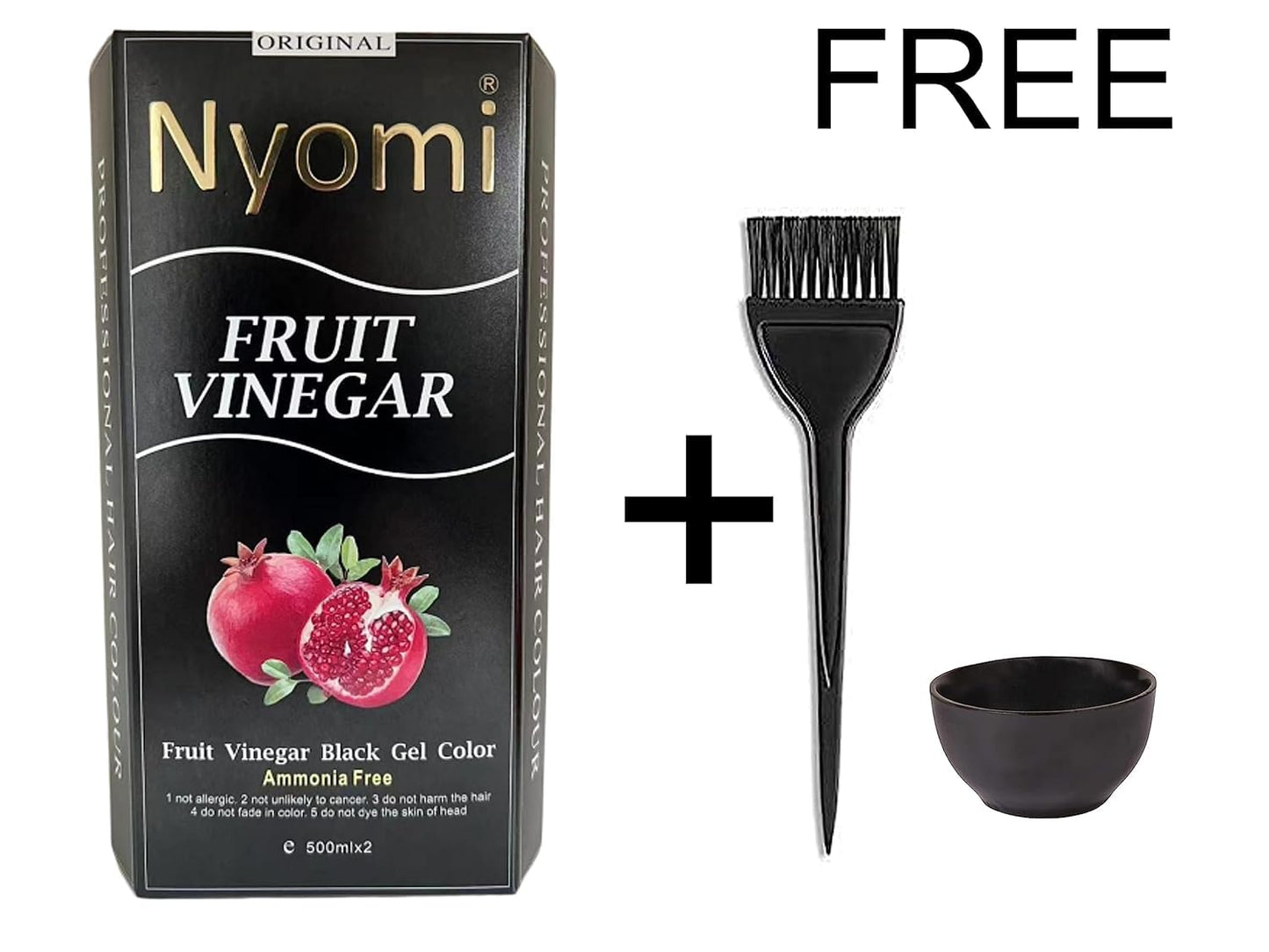 TREZA CARE Fruit Extracts Semi Permanent Hair Dye With Free Hair Color Brush And Bowl- 500ml (Pack Of 2)