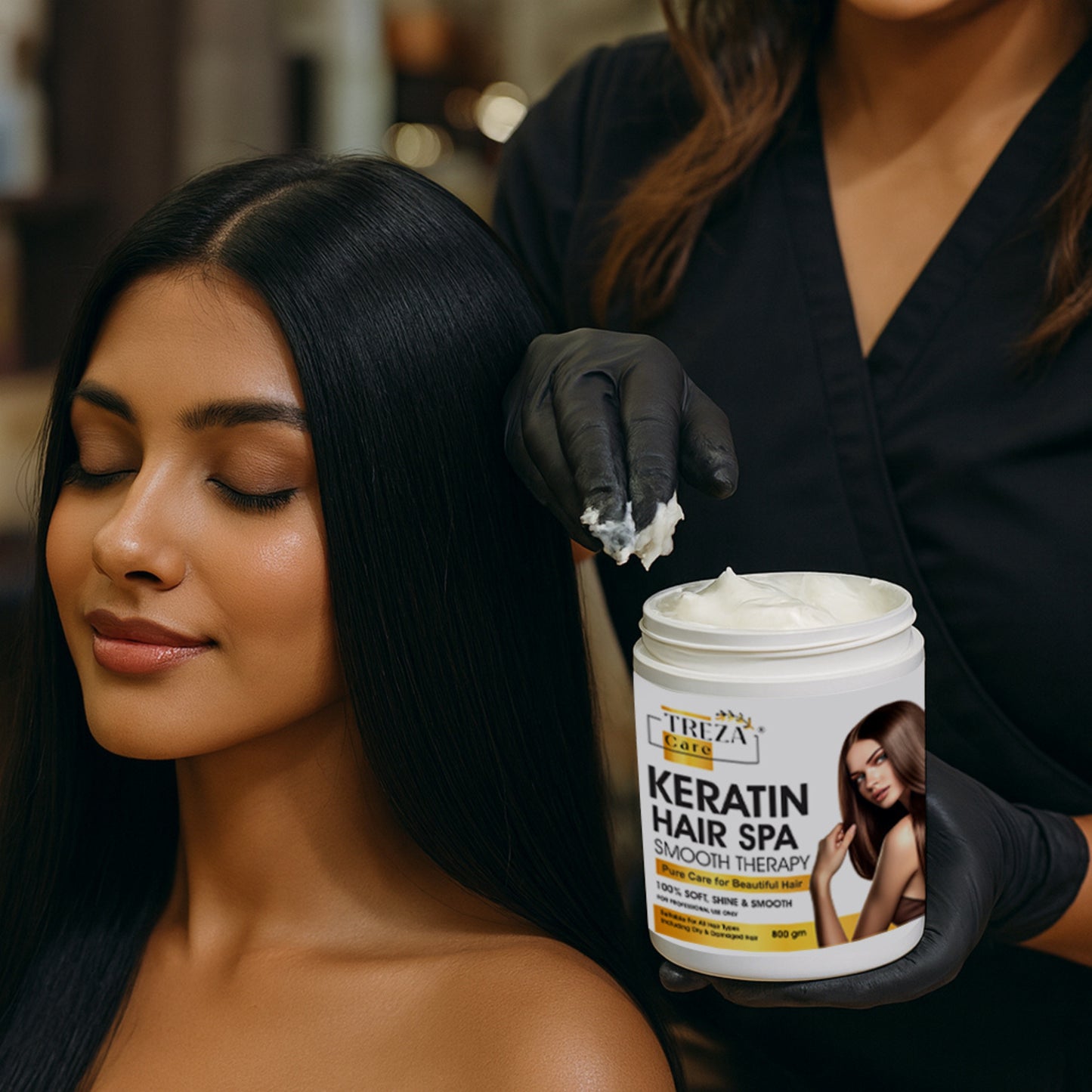 Treza Care Hair Spa Treatment Cream – Keratin & Vitamin E, 800ml