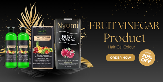 Treza Care Fruit Vinegar Natural Black Hair Gel Color – Easy, Safe & Natural Black Look
