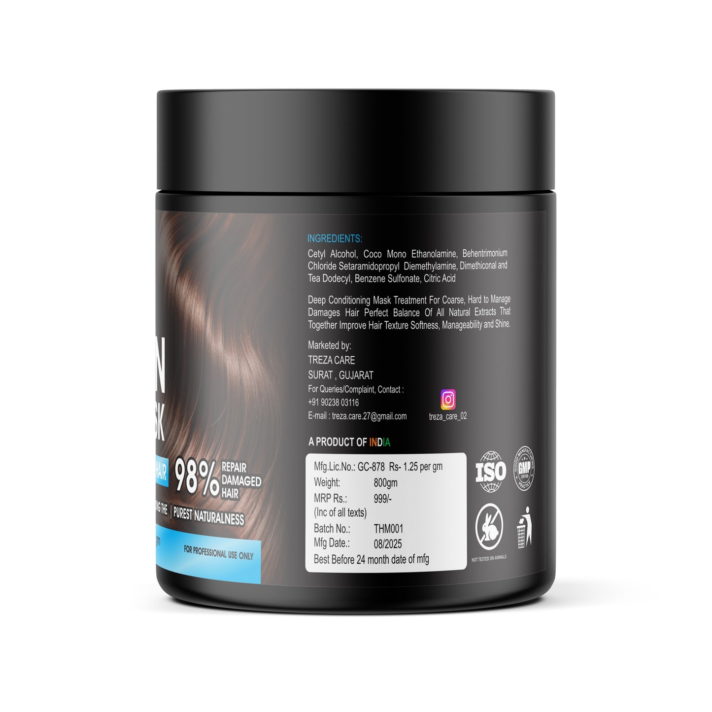 Treza Care Protein Hair Mask – 800g