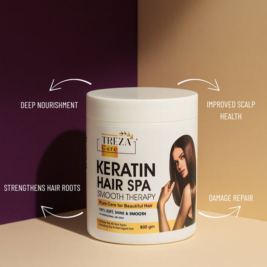 Treza Care Hair Spa Treatment Cream – Keratin & Vitamin E, 800ml