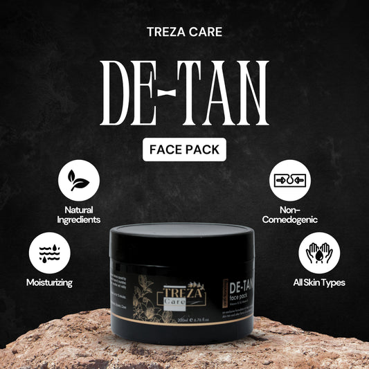 Treza Care De-Tan Face Pack with Vitamin B3 & Vitamin E - 200ml