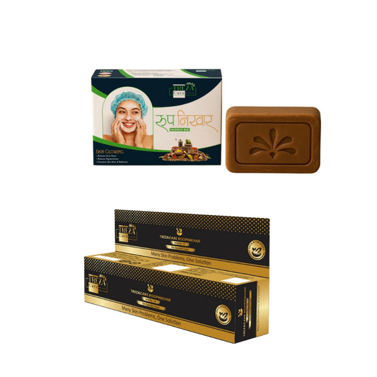 Treza Care Roop Nikhar Skincare Combo – Facepack Bar + Skin Specialist Cream