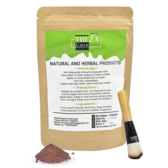 Treza Care Natural Wax Powder - 100g (Pack of 1) | Instant Hair Remover | Unisex Adult |Wax powder made with natural ingredients for Painless Hair Removal