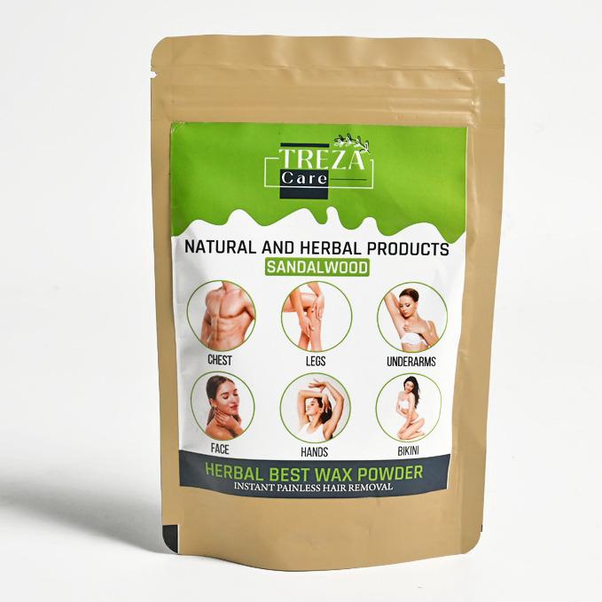 Treza Care Natural Wax Powder - 100g (Pack of 1) | Instant Hair Remover | Unisex Adult |Wax powder made with natural ingredients for Painless Hair Removal