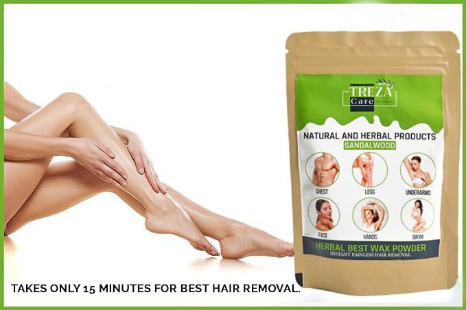 Treza Care Natural Wax Powder - 100g (Pack of 1) | Instant Hair Remover | Unisex Adult |Wax powder made with natural ingredients for Painless Hair Removal